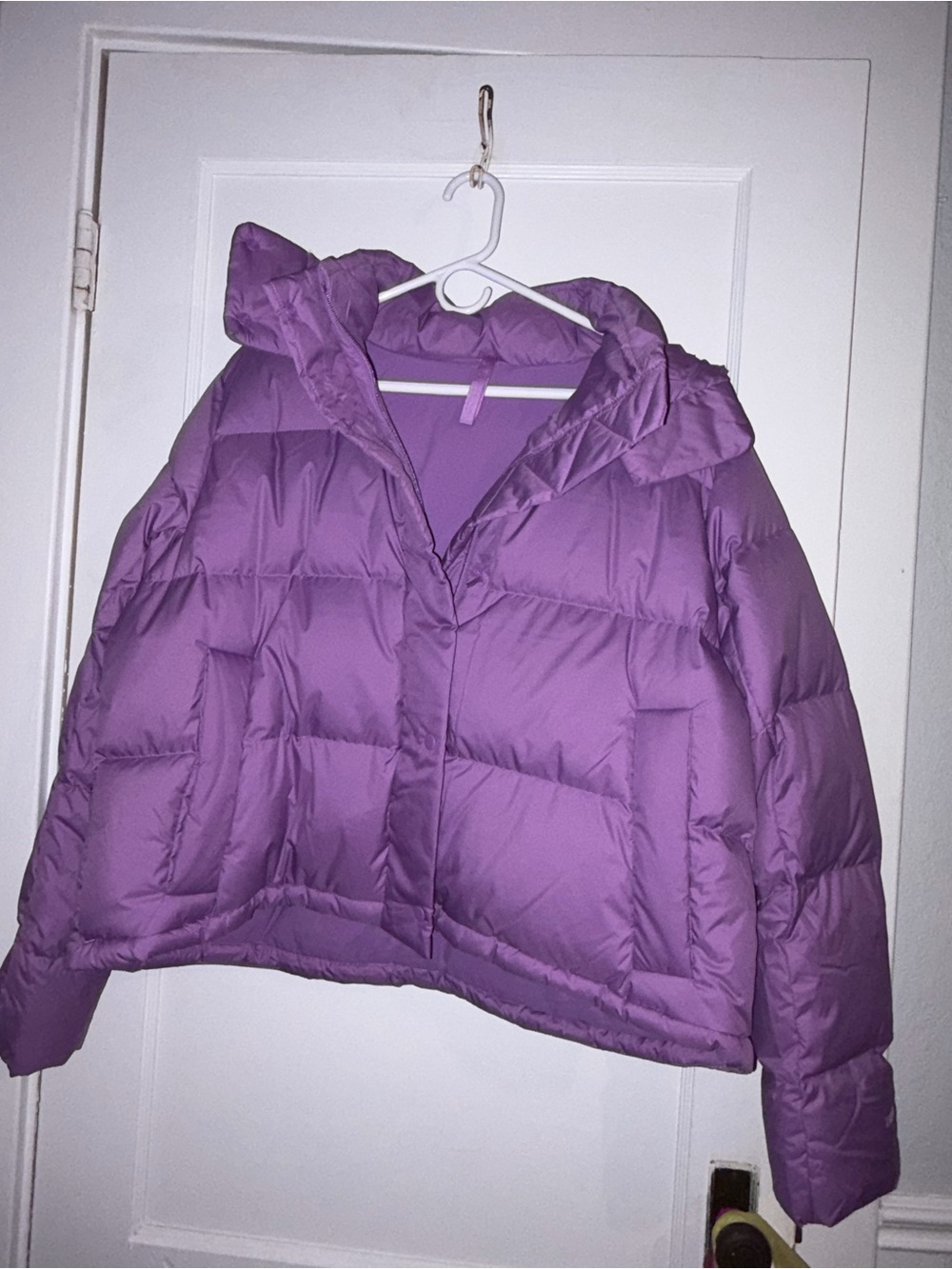 NWOT Lululemon Purple Quilted Puffer Jacket with Hood